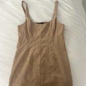 Cream Corduroy Dress